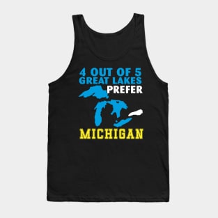 4 Out of 5 Great Lakes Prefer Michigan Tank Top